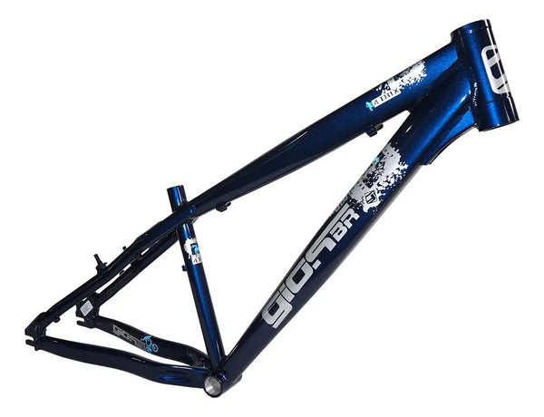 Quadro Gios 4trix 2026 Aro 26 Reforçado Para Grau E Manobras Azul E Cinza