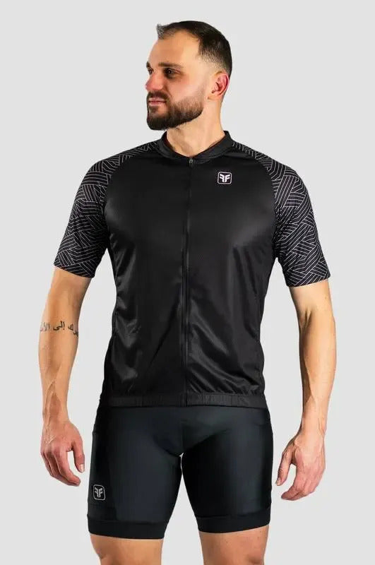 Camisa Ciclismo Masculina Free Force Basic Onix Cor Preta Preto Gg