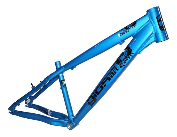 Quadro Gios 4trix 2026 Reforçado Para Grau Wheeling Manobras Cor Azul E Preto