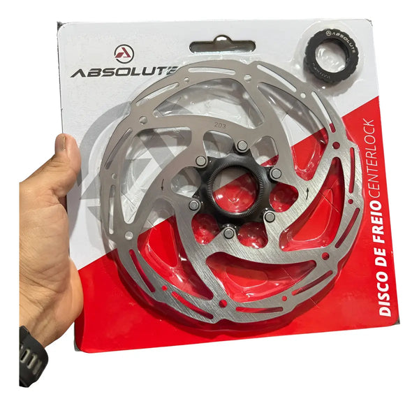 Rotor Disco De Freio Absolute Mtb 160mm Centerlock Inox Inox