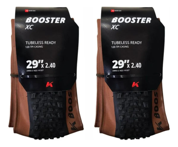 Par Pneus Mtb Kenda Booster 29x2.40 Tbl 120tpi Marrom Marrom